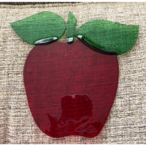 Apple Window Decorations Treatment Fuzed & Stained Glass Apples Pick your fave - Picture 7 of 7